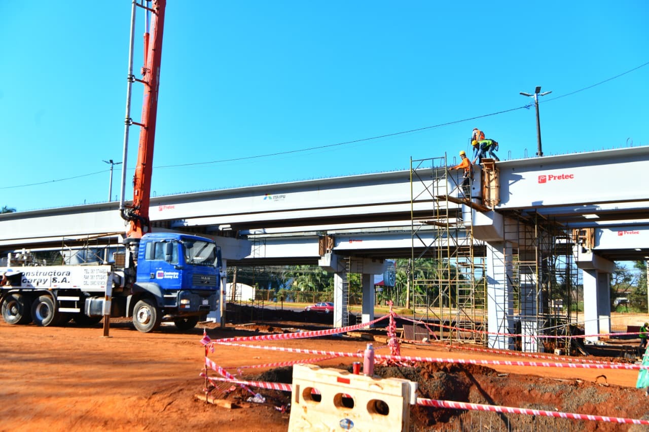Viaducto del Km 10 en Ciudad del Este avanza al 55% de ejecución